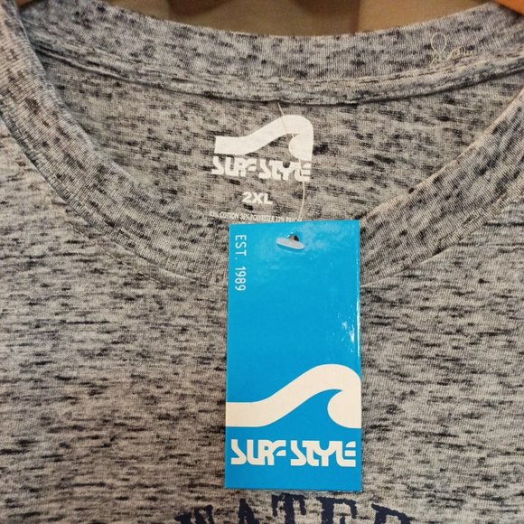 Nwt Men's Surf Style Clearwater Beach Florida Graphic Print T-shirt 2XL - Picture 3 of 6